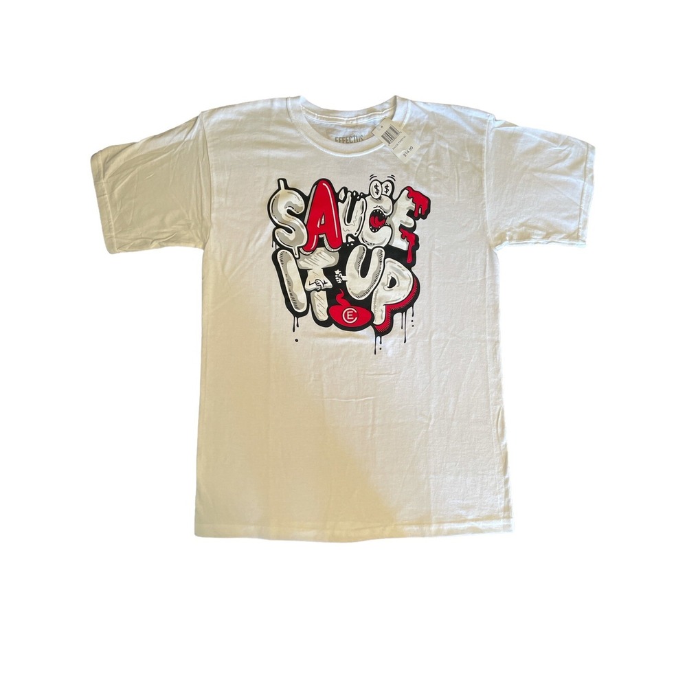 Effectus Clothing Youth Sauce It Up Cotton T Shirt Size XL Made in the USA